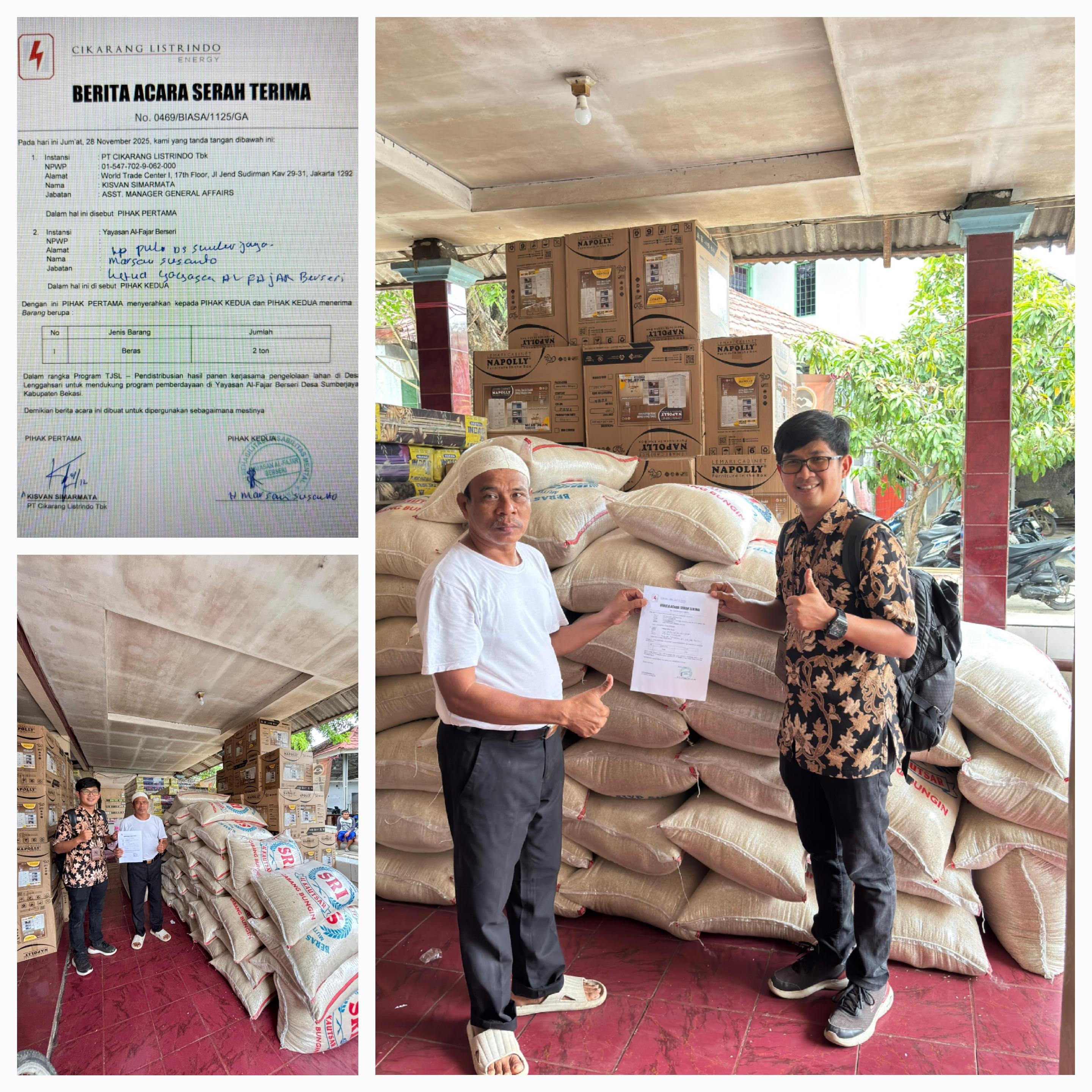 BANTUAN 2000 KG/ 2 TON BERAS UNTUK ODGJ DI YAYASAN AL-FAJAR BERSERI